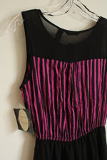 NEW Millennium Hot pink and Black Hi-Lo Dress | S