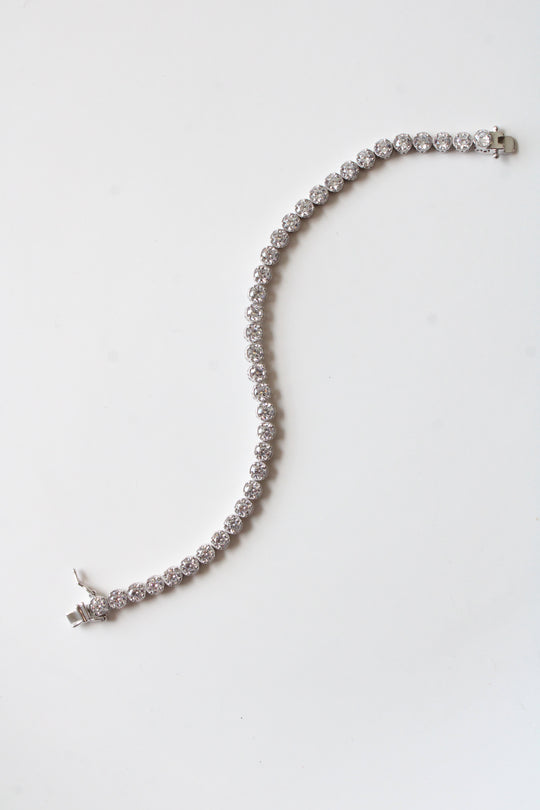 Epiphany Round CZ Stone Tennis Bracelet