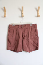 Express 6" Inseam Dusty Orange Chino Shorts | 30