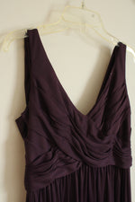 NEW David's Bridal Celebrate DB Studio Purple Shimmer Formal Floor Length Dress | 2