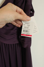NEW David's Bridal Celebrate DB Studio Purple Shimmer Formal Floor Length Dress | 2