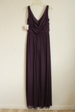 NEW David's Bridal Celebrate DB Studio Purple Shimmer Formal Floor Length Dress | 2