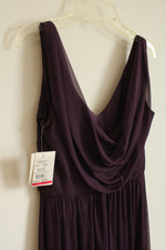 NEW David's Bridal Celebrate DB Studio Purple Shimmer Formal Floor Length Dress | 2