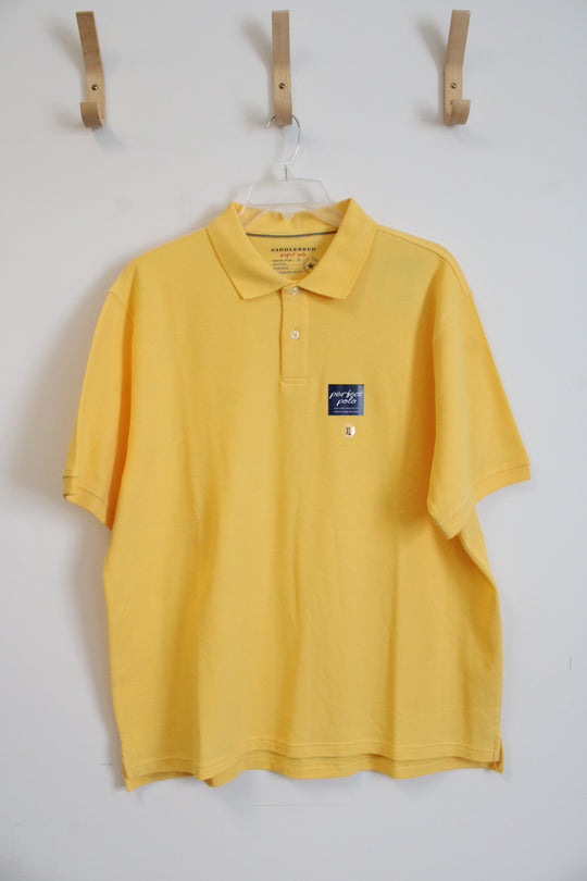 NEW Saddlebred Yellow Perfect Polo Shirt | XL