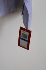 NEW Izod Luxury Sport Violet Stencil Striped Button Down Shirt | XL