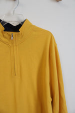 NEW Saddlebred Yellow 1/4 Zip Sweatshirt | XL