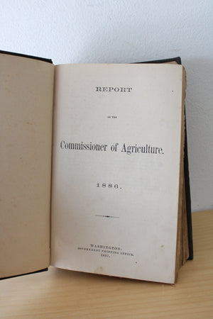 Department Of Agriculture Report 1886