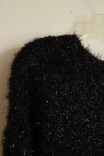 NEW Express x Negin Mersalehi Fuzzy Shimmer LS Sweater Dress | S