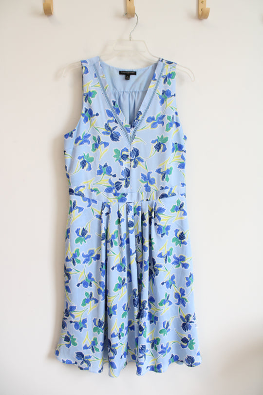 Banana Republic Blue Floral A-Line Dress | 12