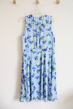 Banana Republic Blue Floral A-Line Dress | 12