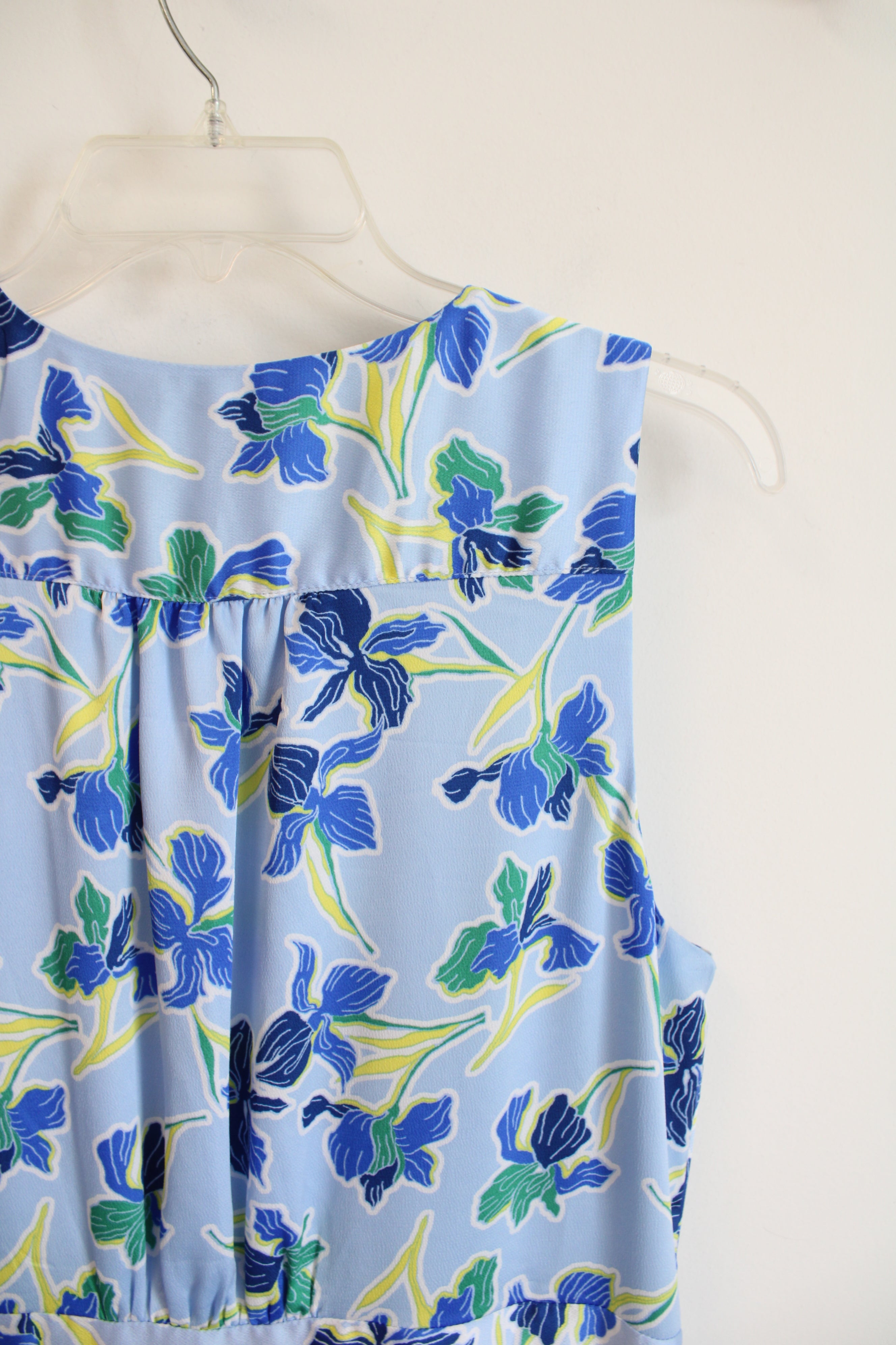 Banana Republic Blue Floral A-Line Dress | 12