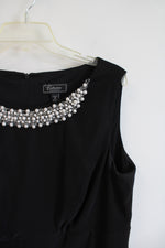 Dressbarn Black Pearl Lined Sheath Dress | 16