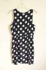 J.crew Navy Blue and White Polka Dot Dress | 6