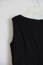 Dressbarn Black Pearl Lined Sheath Dress | 16