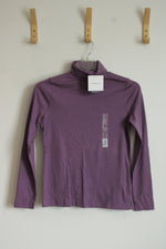 NEW Croft & Barrow Purple Turtleneck Top | S