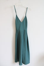 NEW Elia Cher Green Cross Back Strap Fit & Flare Dress | M (8/10)