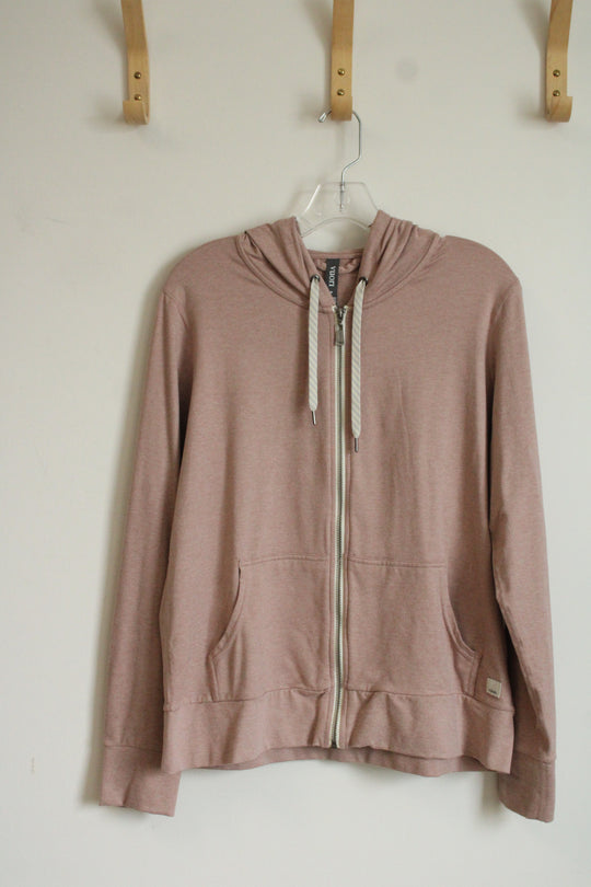 Vuori Halo Performance Pale Pink Hoodie Sweatshirt | M