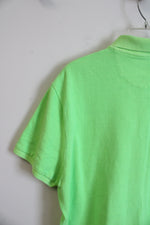 American Eagle Athletic Fit Neon Green Polo Shirt | XL