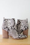 Marc Fisher Snakeskin Jerica Stretch Ankle Sock Boots | Size 7