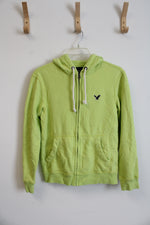 American Eagle Lime Green Full Zip Jacket | S