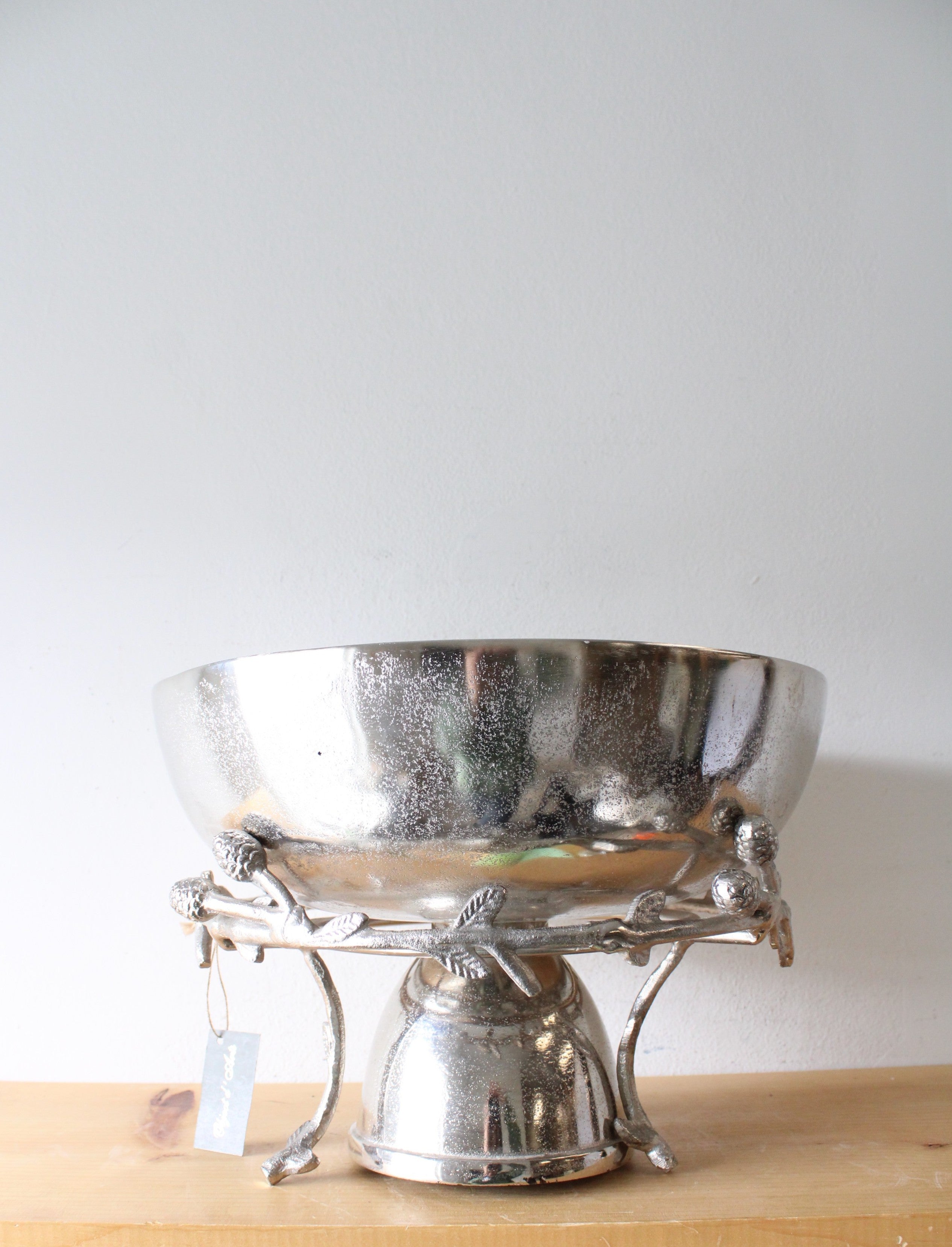 Vintage Silver Plated Pedestal Bowl