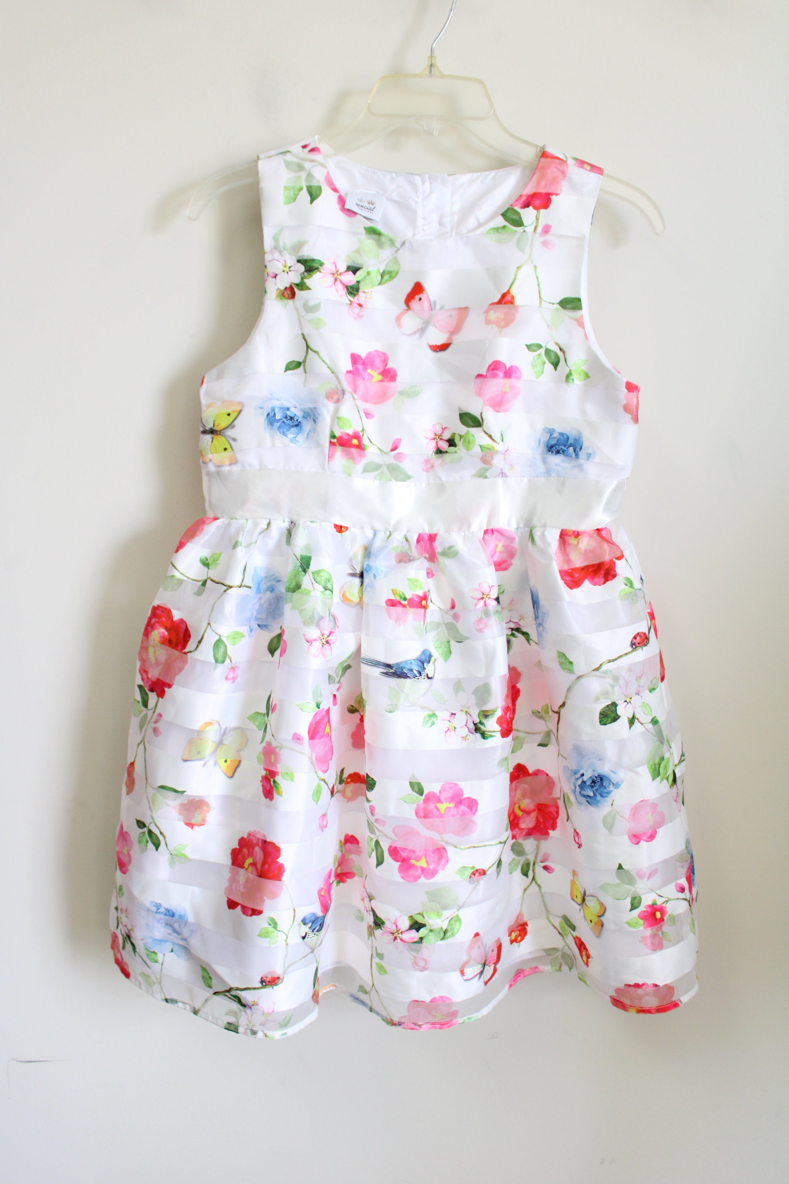 Special Editions White Floral Dress | 14/16