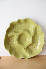 Pfaltzgraff Green Leaf & Acorn Chip & Dip Tray