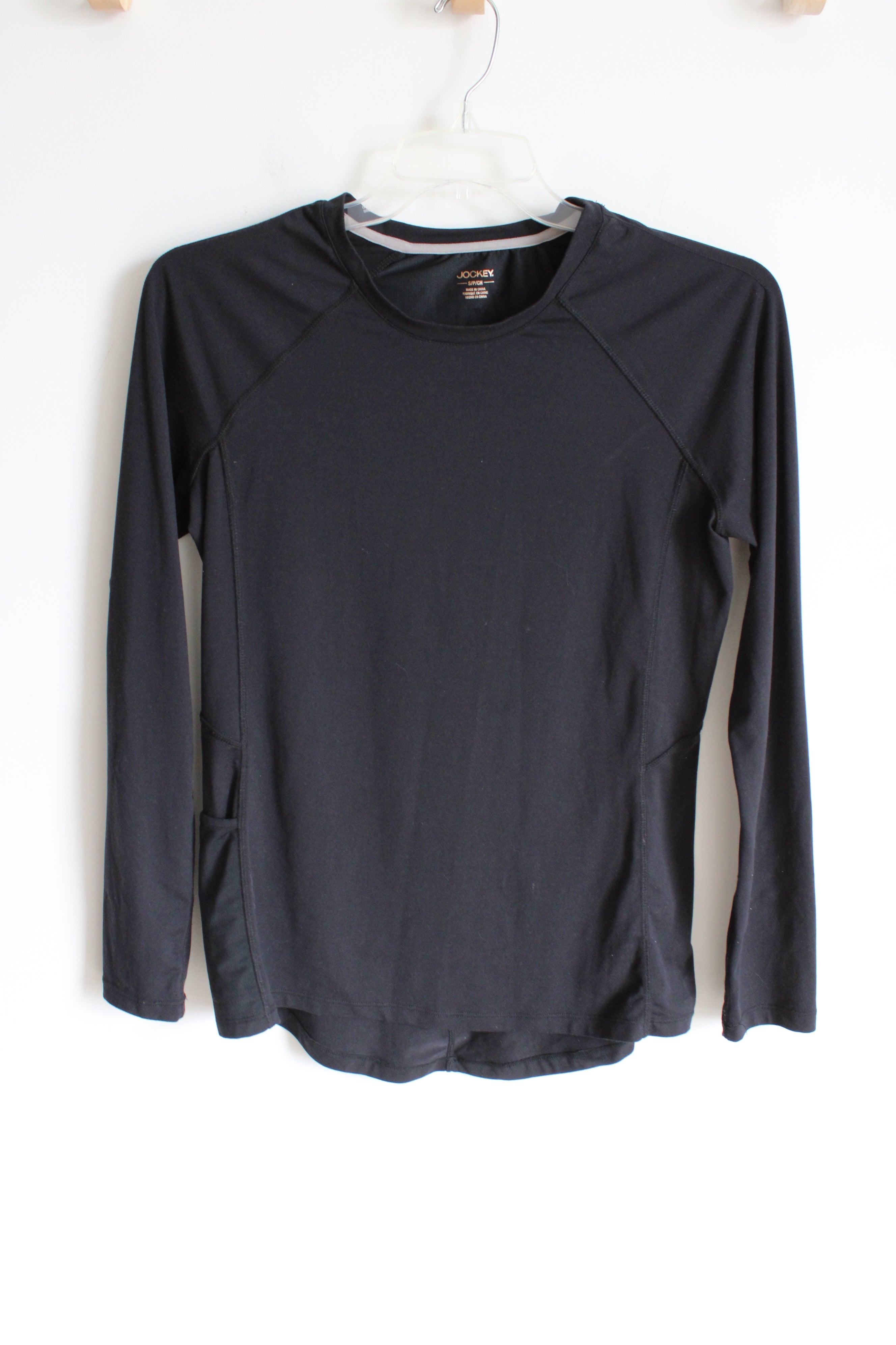 Jockey Black Long Sleeved Athletic Shirt | S