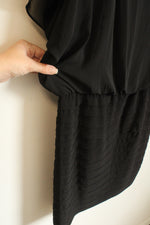 NEW R&M Richards Black Cold Shoulder Embellished Dress | 14