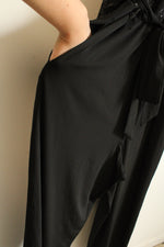 NEW Maurices Black Wrap Shimmer Top Jumpsuit | XL