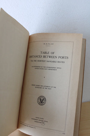 Table of Distances Between Ports (1943)