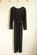 NEW Maurices Black Wrap Shimmer Top Jumpsuit | XL