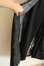 NEW Venus Black Sequined Jumpsuit with Skirt Overlay | 6