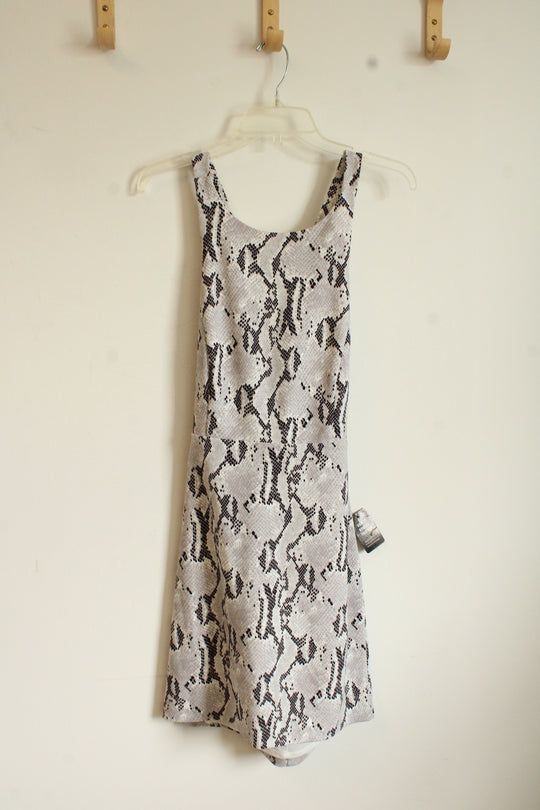 NEW Express Crossback Snakeskin Stretch Dress | M