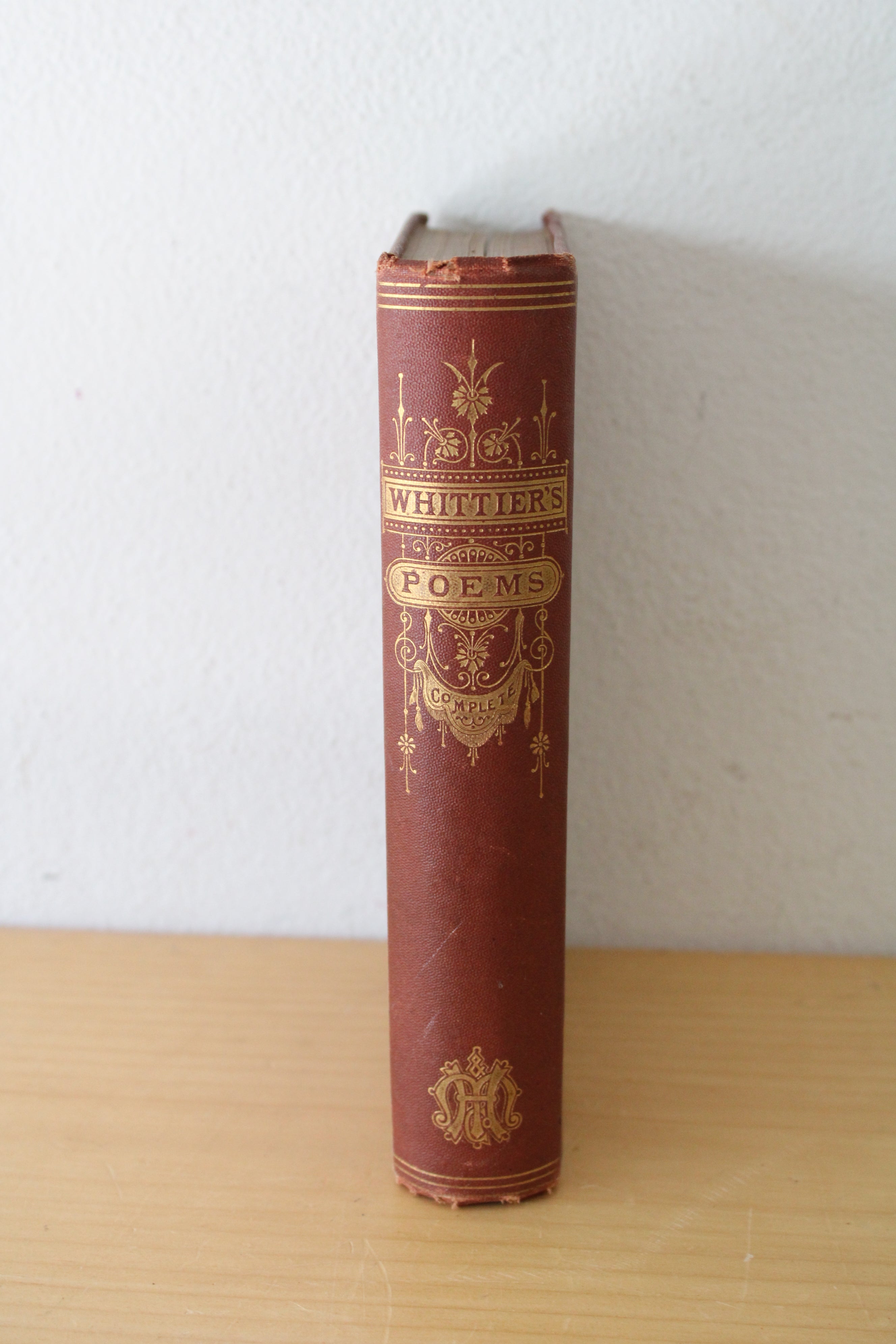 Whittier's Poems Complete 1880 Edition By John Greenleaf Whittier