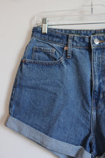 Wild Fable "Happy" Embroidered Highest Rise Mom Shorts | 10/30R