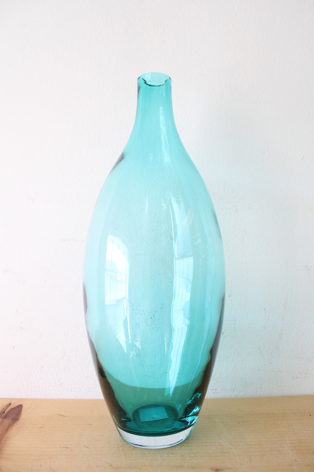 Shoreline Clear Blue Glass Vase | 16"