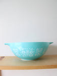 Vintage Pyrex #444 Turquoise Amish Butterprint 4 Quart Cinderella Bowl