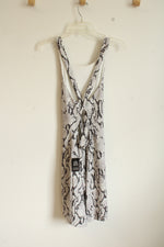 NEW Express Crossback Snakeskin Stretch Dress | M