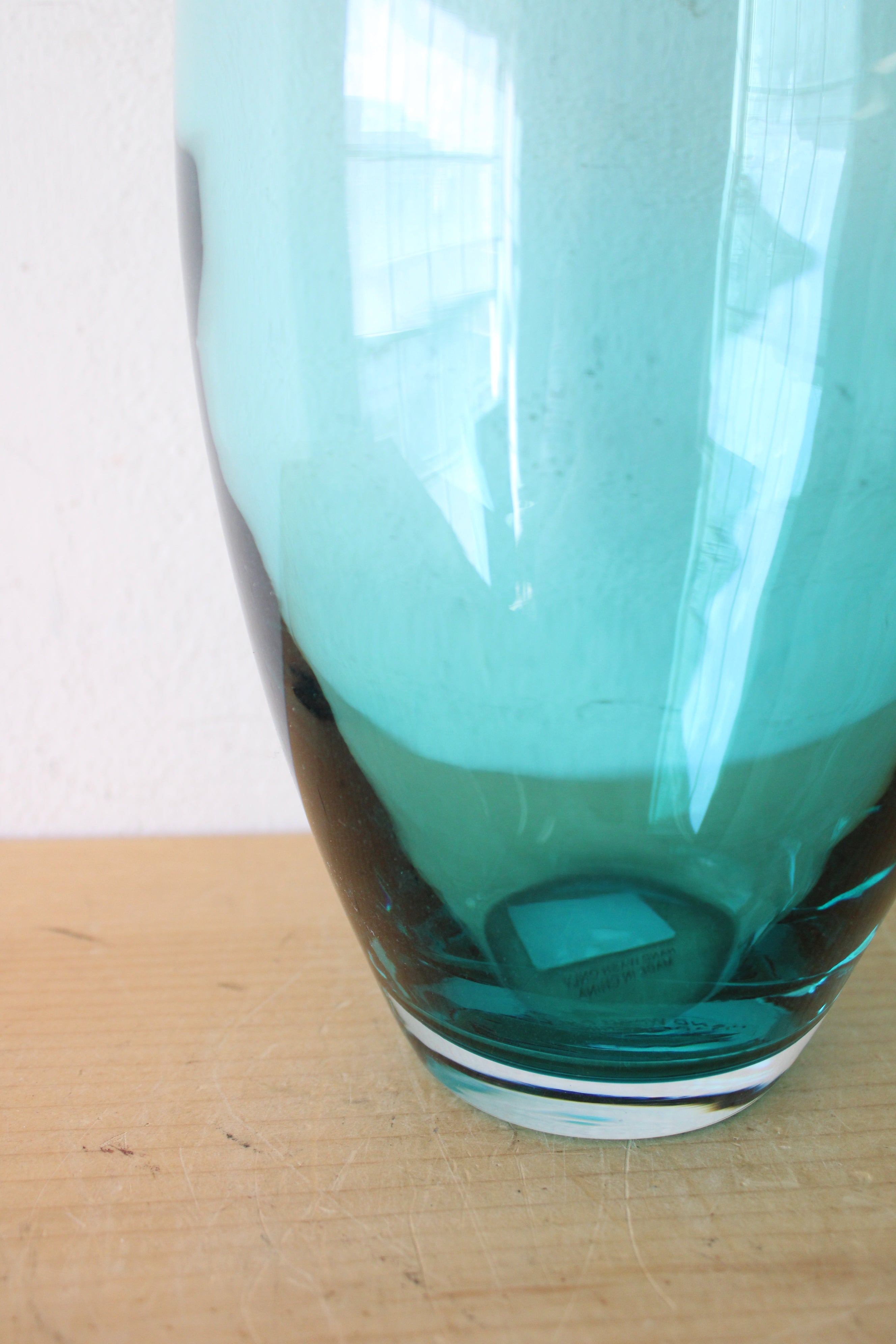 Shoreline Clear Blue Glass Vase | 16"
