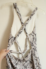 NEW Express Crossback Snakeskin Stretch Dress | M