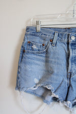 Levi's 501 Light Wash Denim Shorts | 27