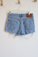 Levi's 501 Light Wash Denim Shorts | 27