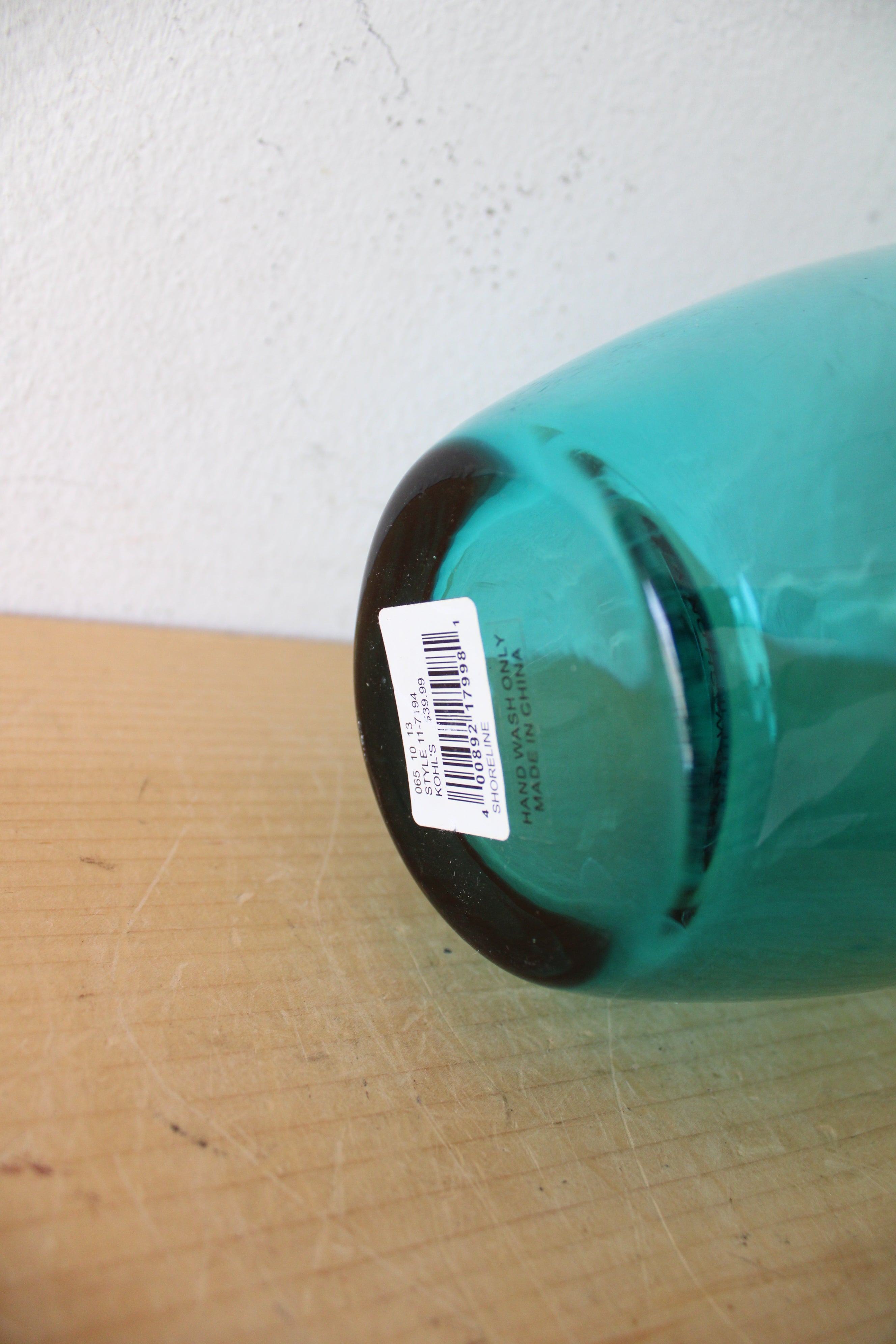 Shoreline Clear Blue Glass Vase | 16"