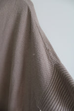 NEW White House Black Market Zip Up Poncho Heather Cork Sweater | XS