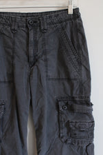 American Eagle Charcoal Gray Cargo Baggy Jogger Pants | 6