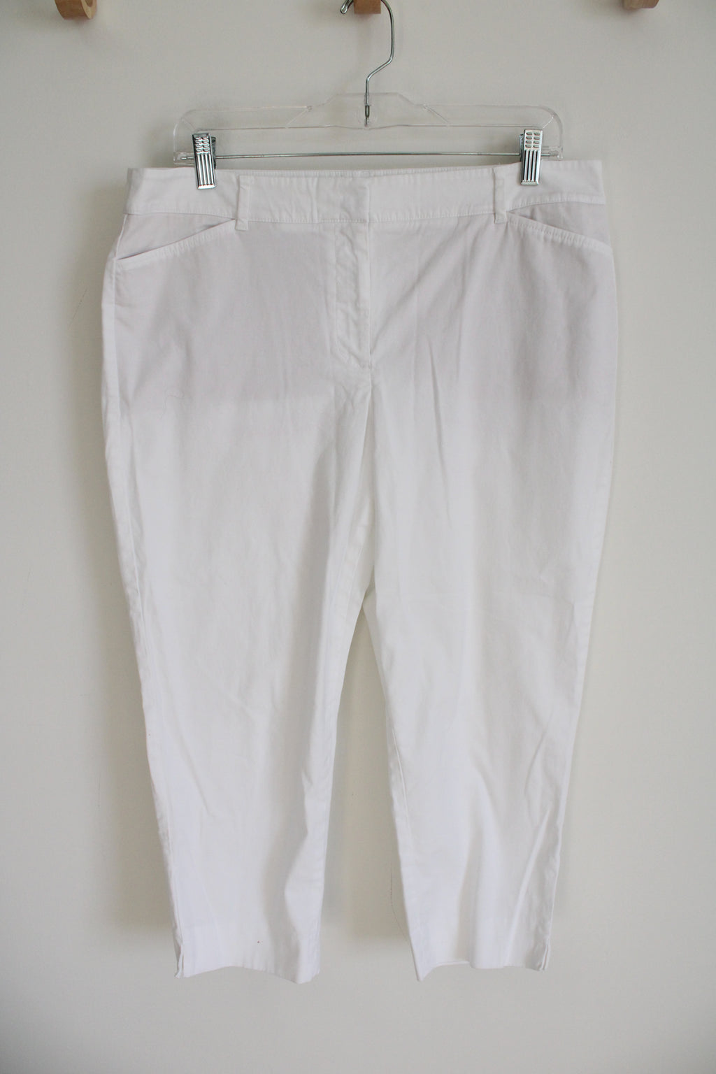 Talbots Perfect Crop White Pants | 12 Petite