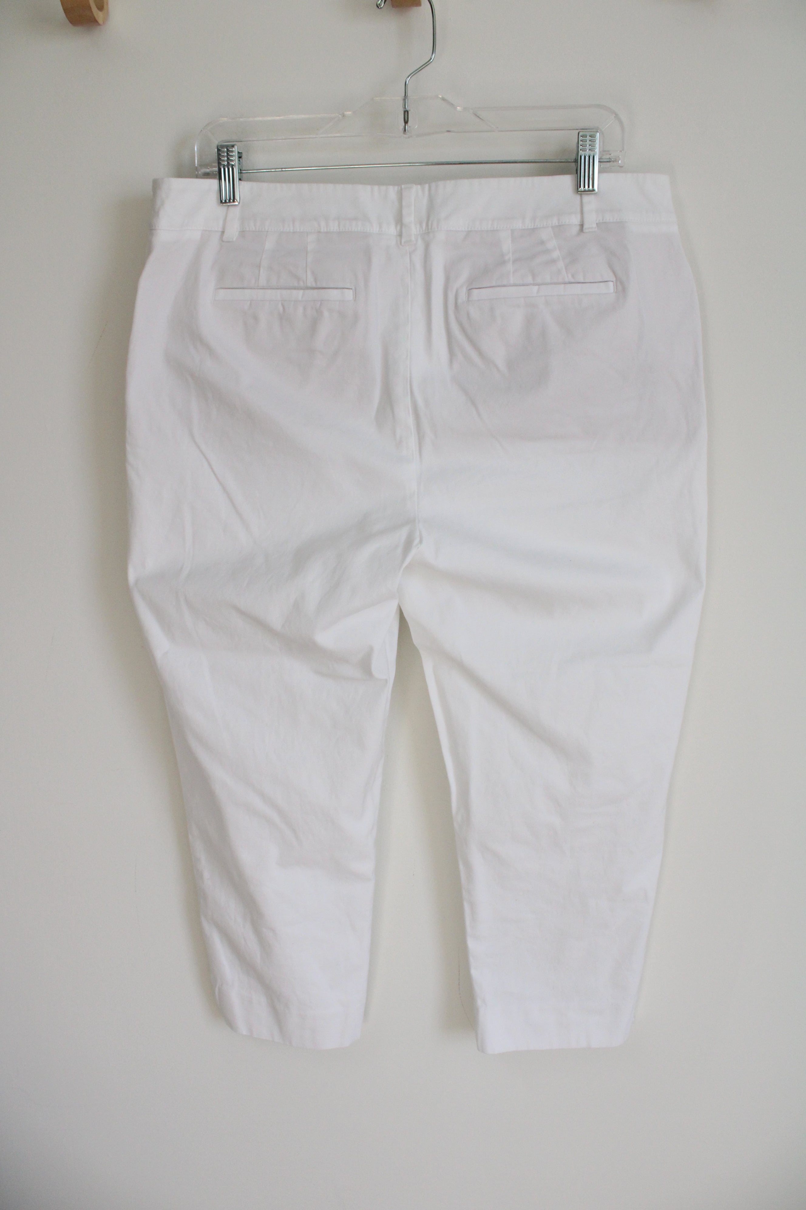 Talbots Perfect Crop White Pants | 12 Petite