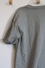 Zara Muted Sage Cotton Oversized T-Shirt Dress | S