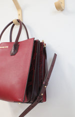 Michael Kors Mercer Python Embossed Accordion Bag